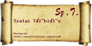 Szalai Tóbiás névjegykártya